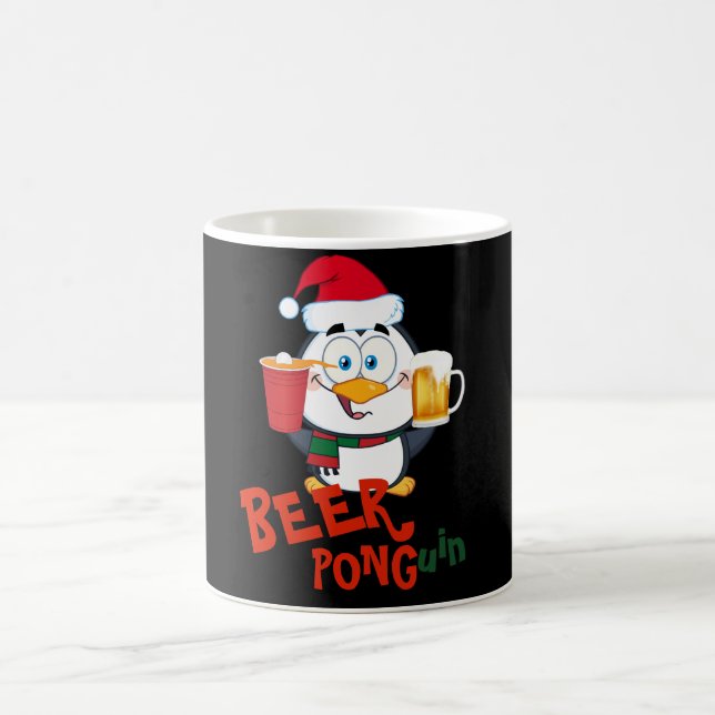 Caneca De Café ENGRAÇADO PONG Penguin Natal (Centro)