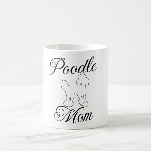 Caneca De Café Engraçado Poodle, mãe, fala Mug (Centro)