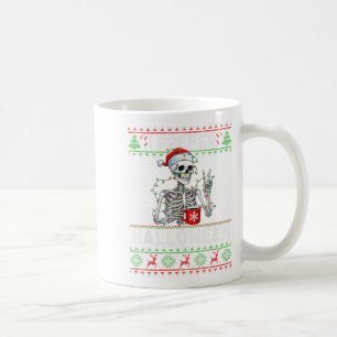 Caneca De Café Engraçado, Prefiro o esqueleto das bruxas do Hallo