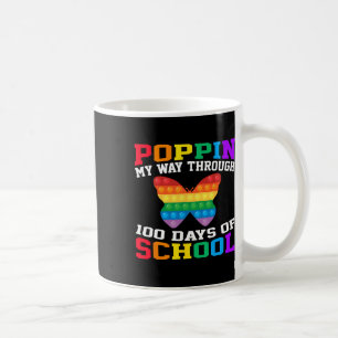 Caneca De Café Engraçado Prendendo Meu Caminho Por 100 Dias De Es