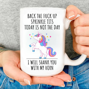 Caneca De Café Engraçado Presente do Unicórnio, VOU LHE AGRADECER