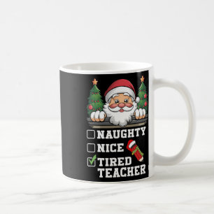 Caneca De Café Engraçado Professor travado Feliz Natal de Profess