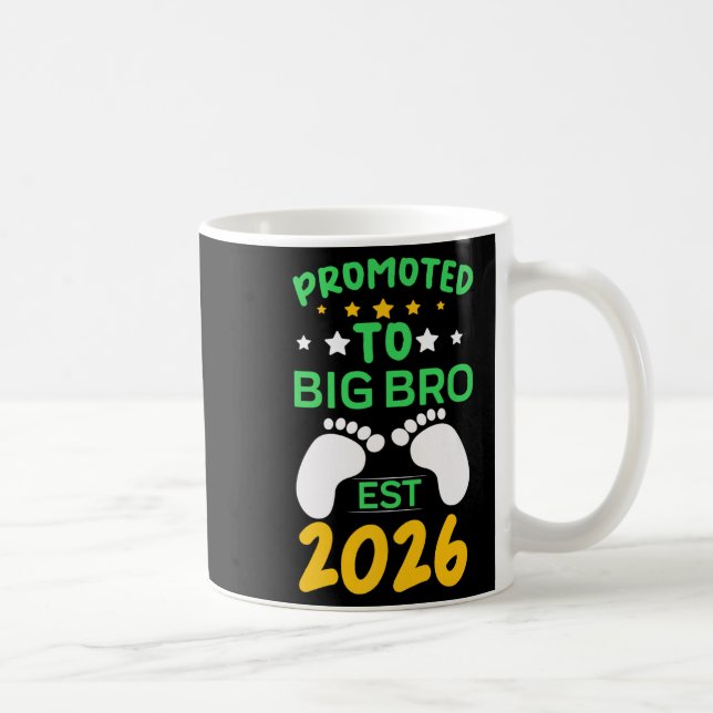 Caneca De Café Engraçado Promovido Ao Grande Irmão 2026 Em Breve  (Direita)