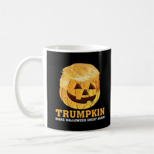 Caneca De Café Engraçado Pumpkin Trumpkin Halloween