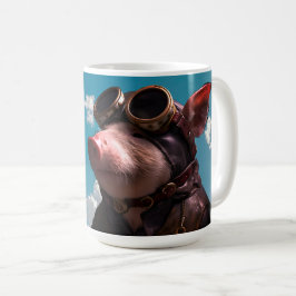 Caneca De Café Engraçado Quando os Porcos Voam