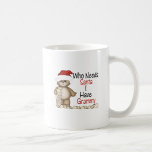 Caneca De Café Engraçado quem precisa o papai noel Grammy