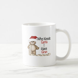 Caneca De Café Engraçado quem precisa o papai noel Gran