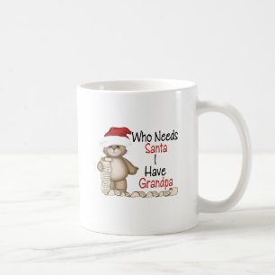 Caneca De Café Engraçado quem precisa o vovô do papai noel