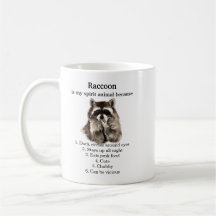 Engraçado Raccoon Spirit Humor