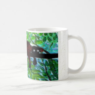 Caneca De Café Engraçado relaxamento de Lemur Vermelho Animal