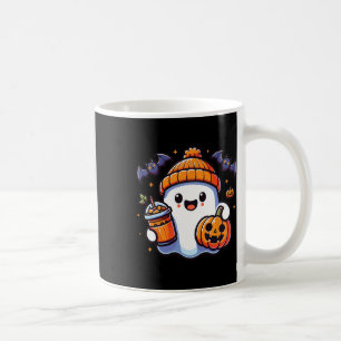 Caneca De Café Engraçado Retro Bonito Halloween Fantasma Pumpkin 