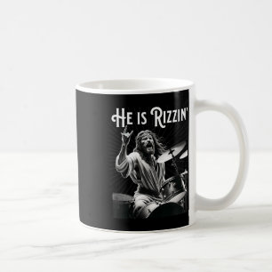 Caneca De Café Engraçado Rizz Ele Está Rizzin Jesus Tamborilando