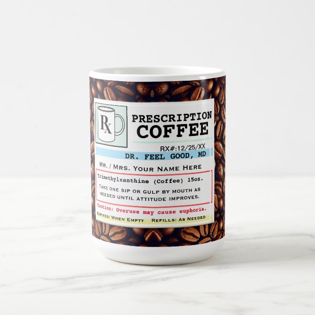 Caneca De Café Engraçado RX Coffee Mug (Centro)