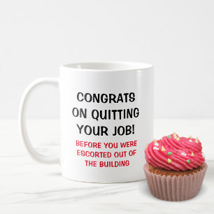 Caneca De Café Engraçado Sair Do Trabalho Antes De Escolher O Col