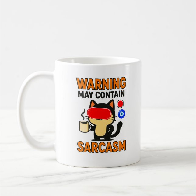 Caneca De Café Engraçado Sarcasm (Esquerda)