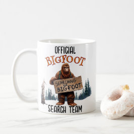 Caneca De Café Engraçado Sasquatch De Pé Grande Na Floresta