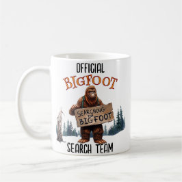 Caneca De Café Engraçado Sasquatch De Pé Grande Na Floresta