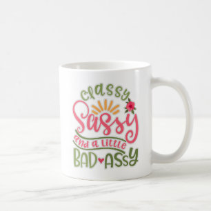 Caneca De Café Engraçado, Sassy E Um Pouco Mal Assy Sassy Fri