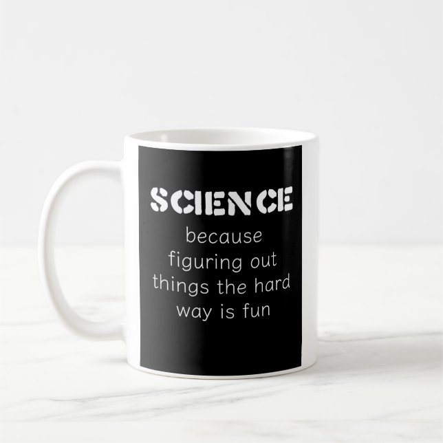 Caneca De Café Engraçado Science Mug - "The Gift" para Amantes de (Esquerda)