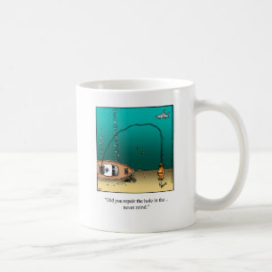 Caneca De Café Engraçado Scuba Merging Humor Mug Gift
