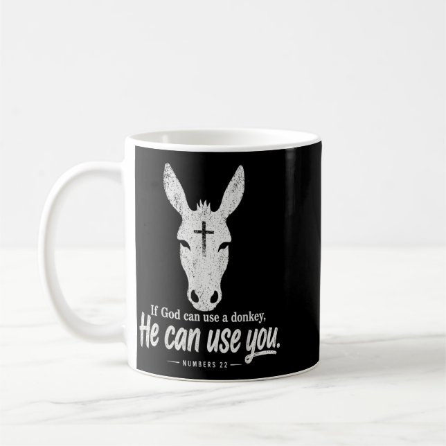 Caneca De Café Engraçado Se Deus Pode Usar Um Ele Pode Usar Você (Esquerda)
