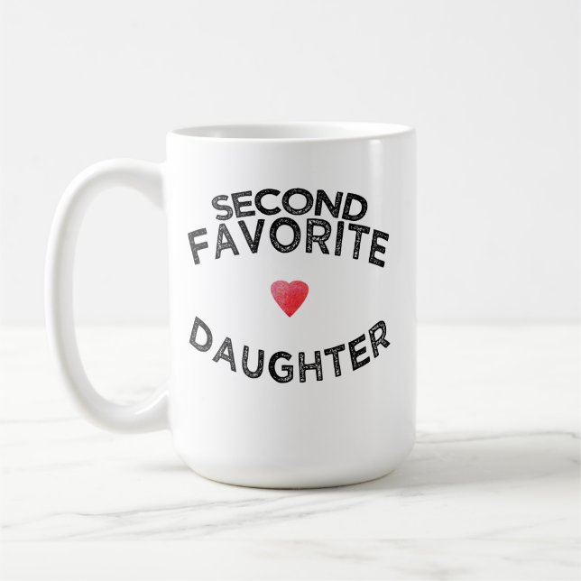 Caneca De Café Engraçado segunda filha favorita da piada de rival (Esquerda)