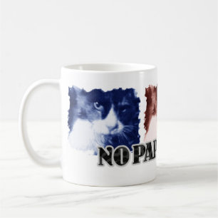 Caneca De Café Engraçado Sem Cor de Gato Paparazzi