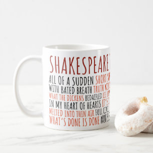 Caneca De Café Engraçado Shakespeare cita um belo Teatro Vintage