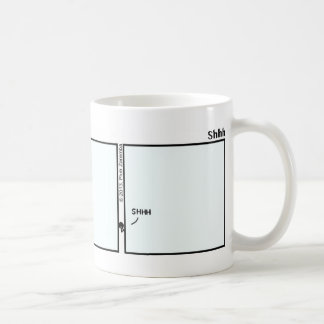 Caneca De Café Engraçado Shhh Stickman Mug - 123