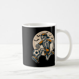 Caneca De Café Engraçado Skeleton Soccer Men Meninos Meninos Cust