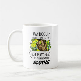 Caneca De Café Engraçado Sloth Lover Mug