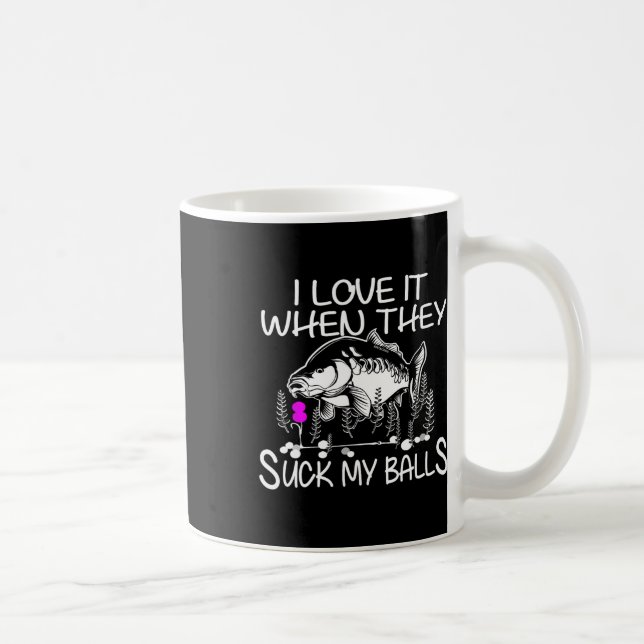 Caneca De Café Engraçado Smuter Fisher Carp Pescarse (Direita)