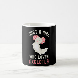 Caneca De Café Engraçado Só Uma Menina Que Ama Axolotls