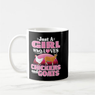 Caneca De Café Engraçado Só Uma Menina Que Ama Galinha Gosta De F
