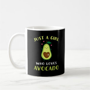 Caneca De Café Engraçado Só Uma Menina Que Ama O Avocado
