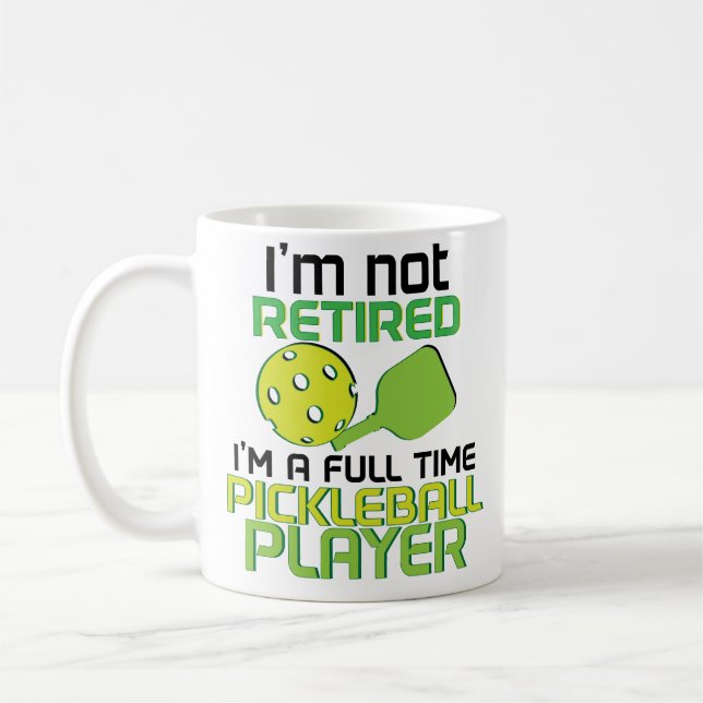 Caneca De Café Engraçado, Sou Um Jogador De Pickleball, Retirando (Esquerda)