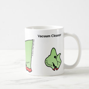 Caneca De Café Engraçado Stickman Vacuum Cleaner