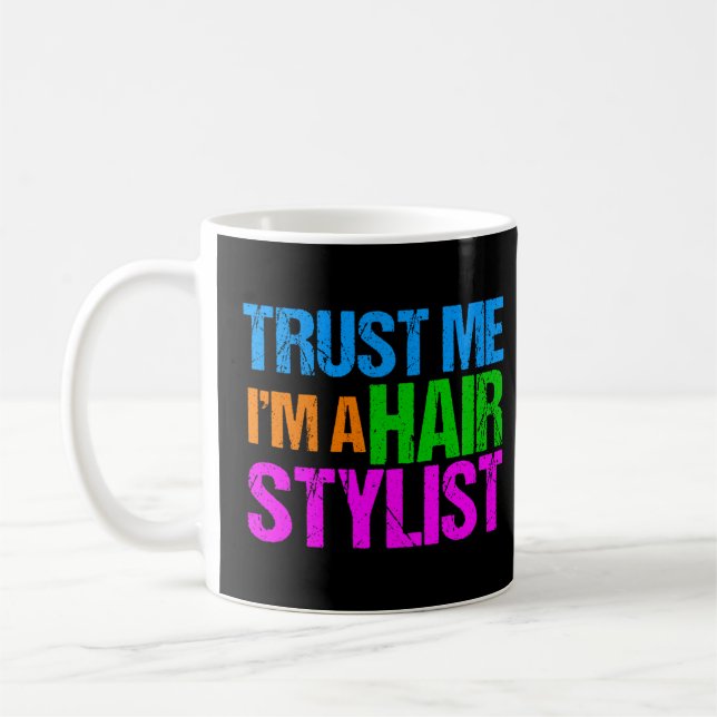 Caneca De Café Engraçado Stylist Mulheres (Esquerda)