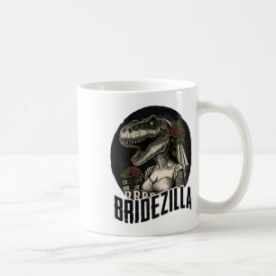 Caneca De Café Engraçado T-rex Bride Design