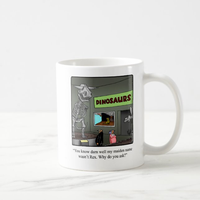Caneca De Café Engraçado "T-Rex" Casamento Humor Mug Gift (Direita)