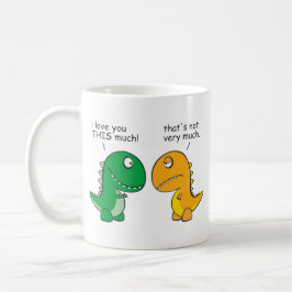 Caneca De Café engraçado-T-Rex-pequeno-braço-desenhos animados