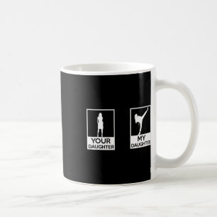 Caneca De Café Engraçado Taekwondo Mãe Pai Artes Marciais Meninas