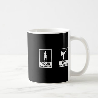 Caneca De Café Engraçado Taekwondo Mãe Pai Artes Marciais Meninas