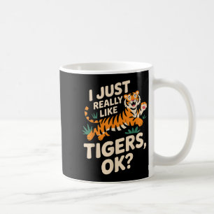 Caneca De Café Engraçado Tiger Art Para Homens Meninos Meninas An