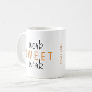 Caneca De Café Engraçado trabalho doméstico, doce tipografia de t