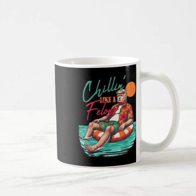 Caneca De Café Engraçado Tremor Refrigerindo Como Um Felon Verão  (Direita)