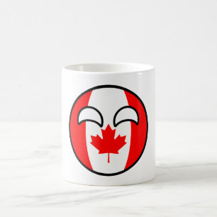 Caneca De Café Engraçado Trending Geeky Canadá Countryball
