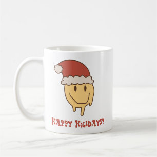 Caneca De Café Engraçado Trippy Smile Papais noeis Mug