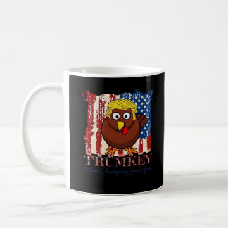 Caneca De Café Engraçado Trumkey faça Excelente de Ação de Graças