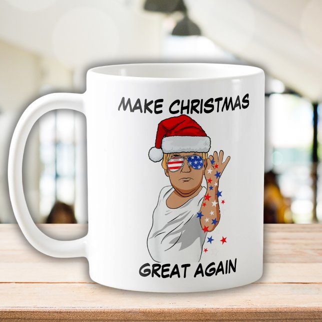 Caneca De Café Engraçado Trump 2024 Faça Excelente de Natal novam (Criador carregado)